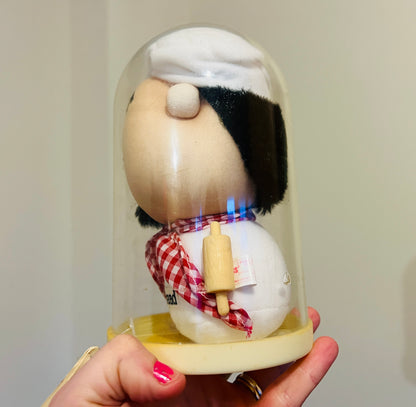 Vintage Dale E. Bread chef from Preserved Personalities with label