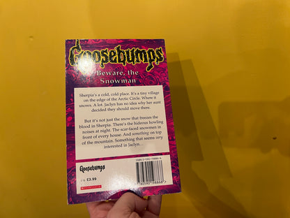 Goosebumps Beware The Snowman book