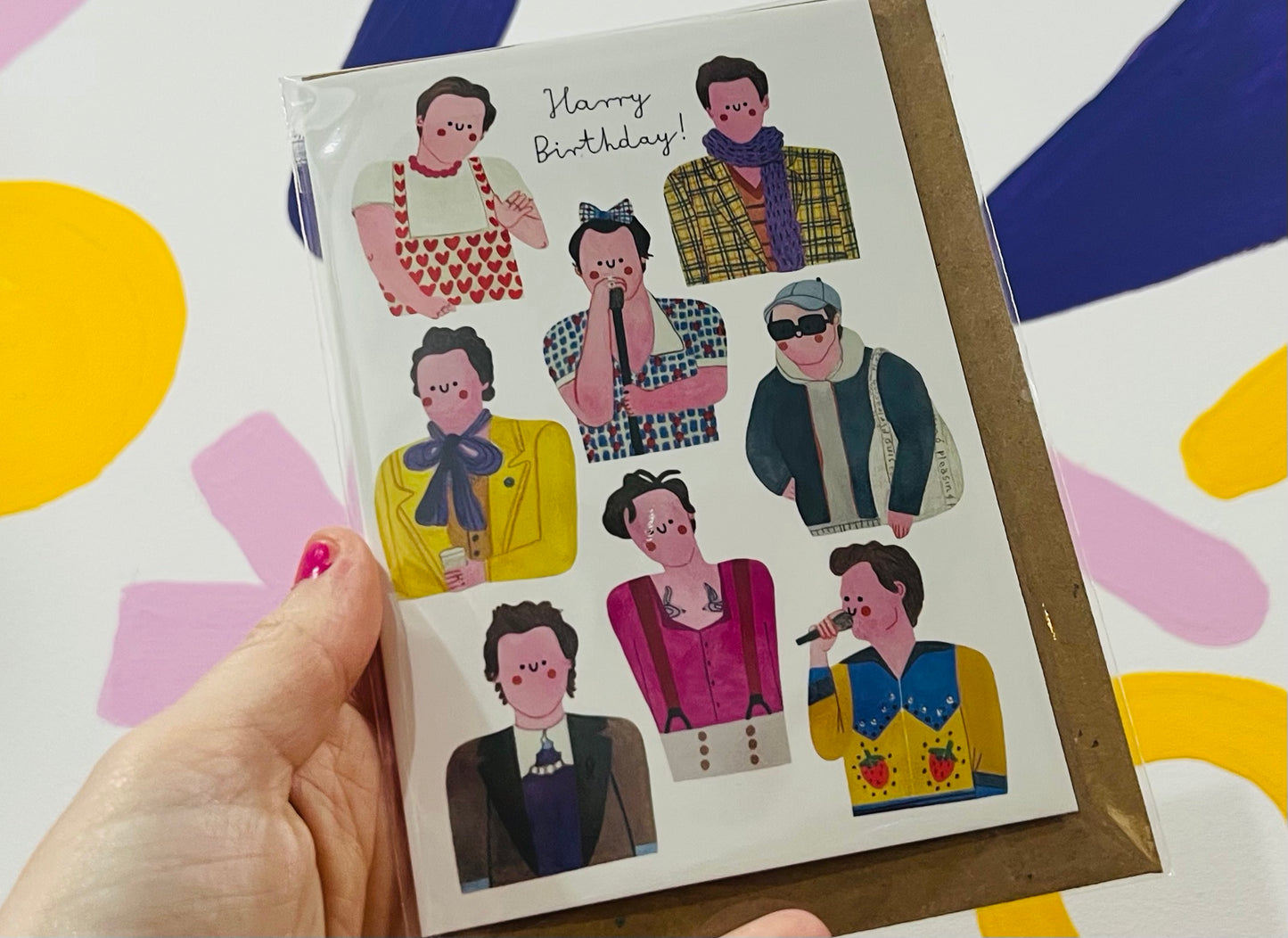 Harry Birthday Styles inspired card