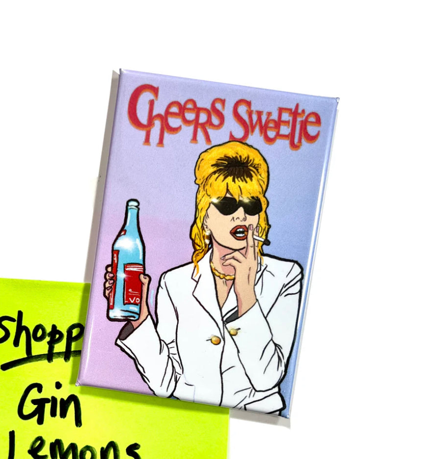 Cheers Sweetie Patsy Inspired Fridge Magnet