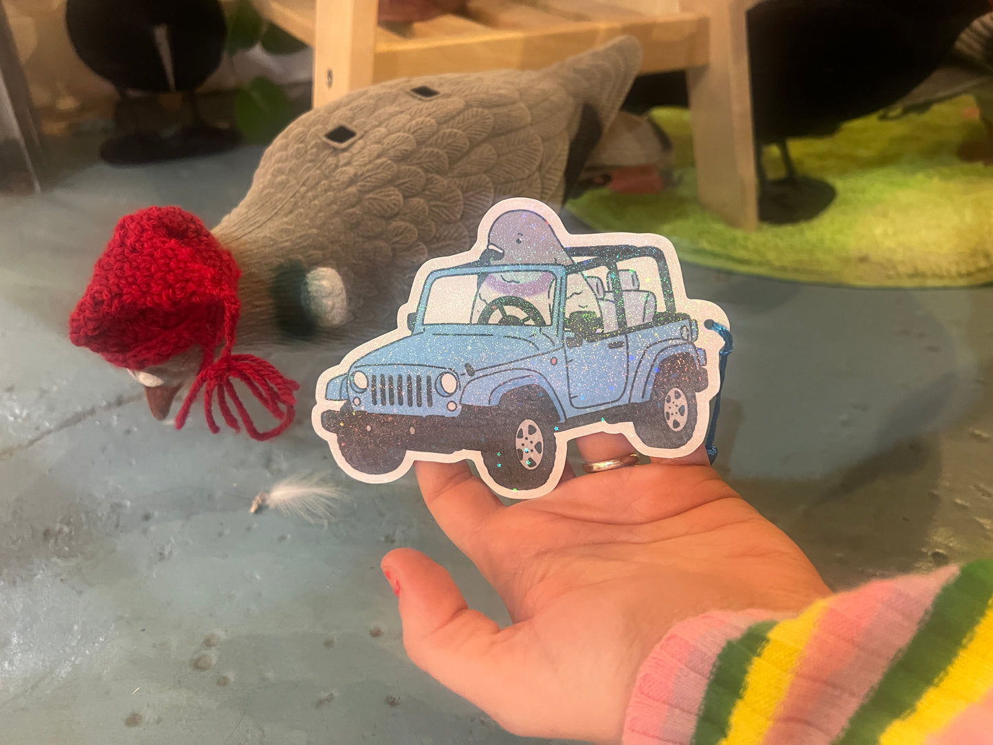 Pigeon Car Bookmark