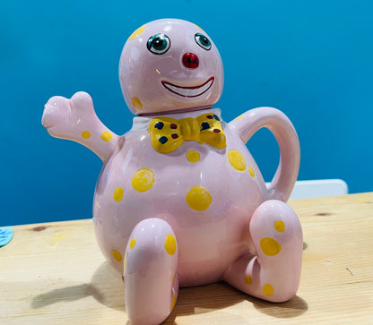 Vintage Mr Blobby teapot