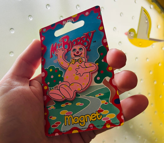 Official Mr Blobby 1992 Falling Over Magnet