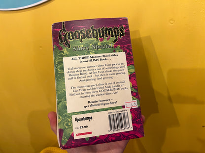 Goosebumps Slimy Special book -still has slime!