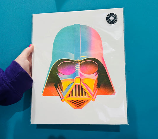 Retro Galactic Empire Lord Art Print