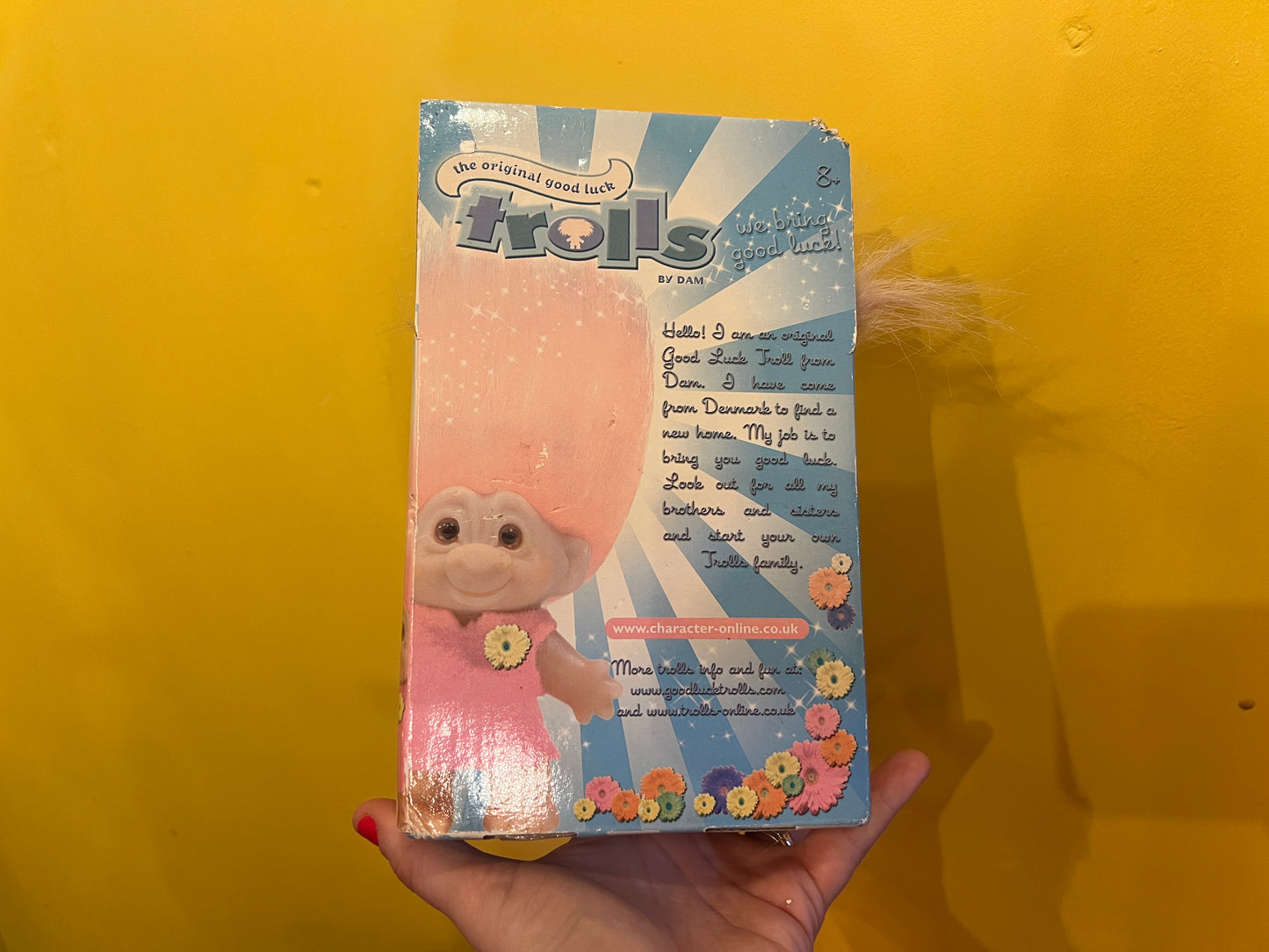 Boxed Rare 2005 original Good Luck Aerobics character DAM Troll
