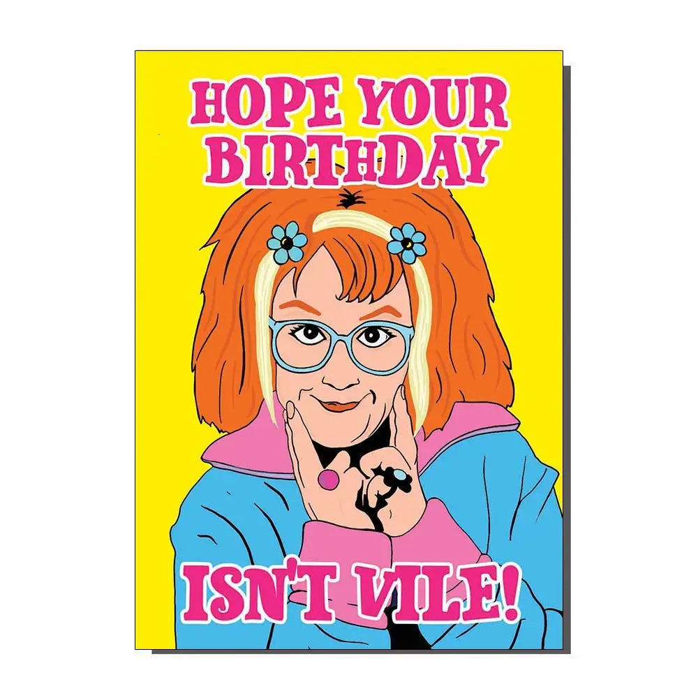 Gimme Gimme Gimme Lindy Birthday Card