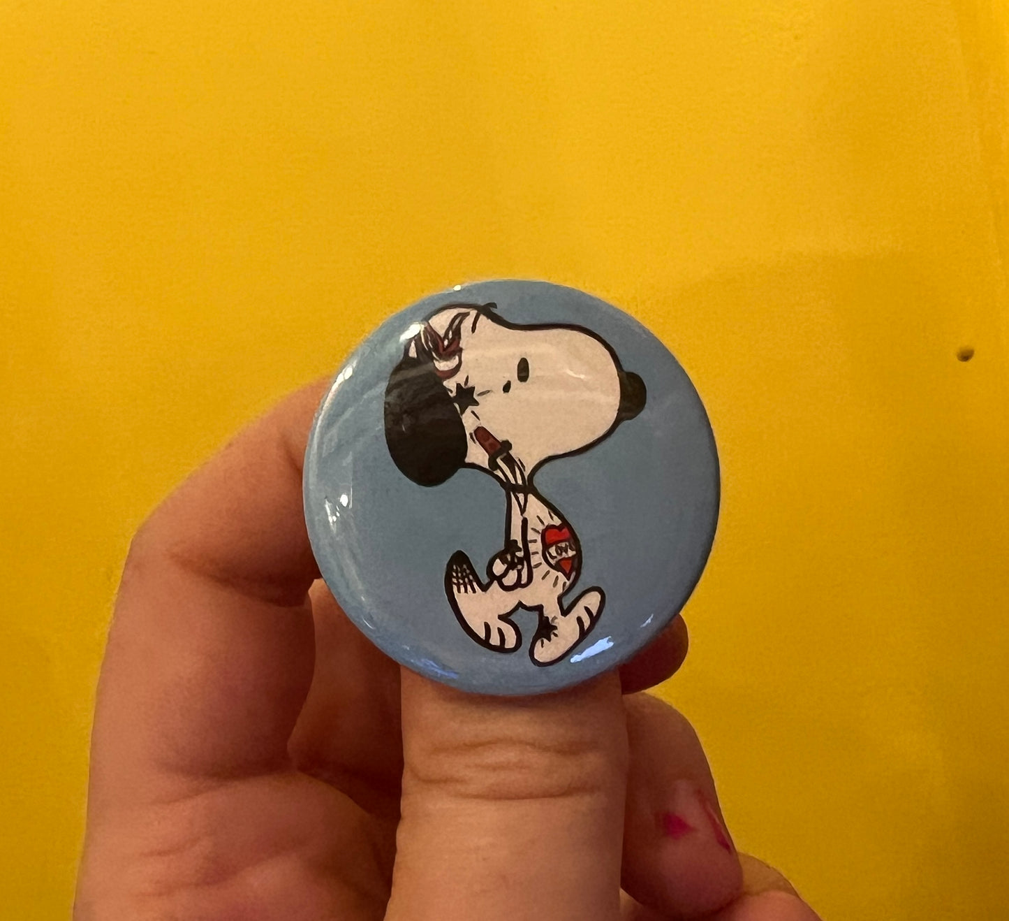 Beagle tattoo button inspired Badge