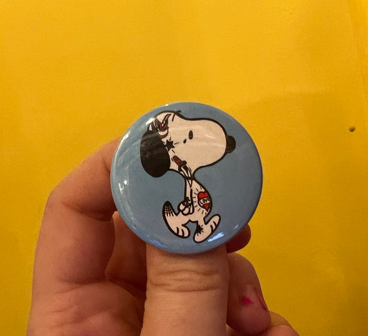 Beagle tattoo button inspired Badge