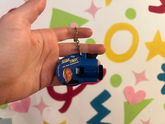1993 Star Trek click viewer keyring- Picard