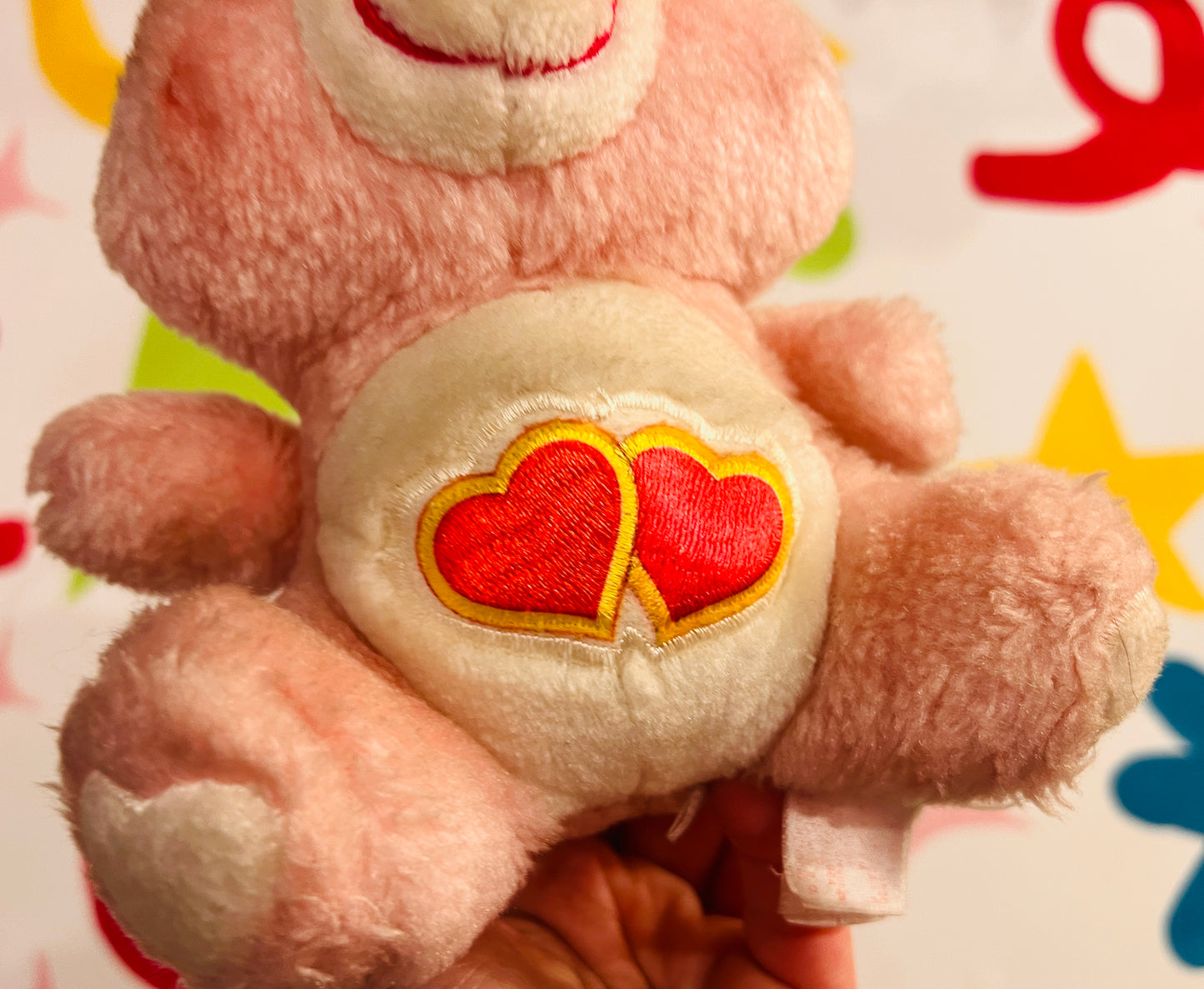 Vintage 1980s Love A Lot Bear Care Bear 6.5” plush