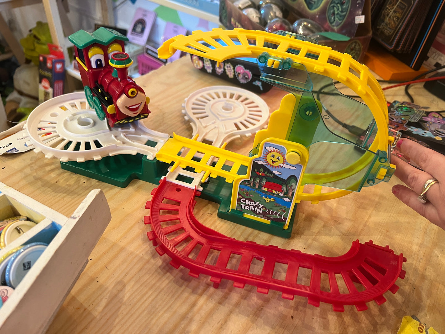 Vintage Crazy Train boxed toy - working