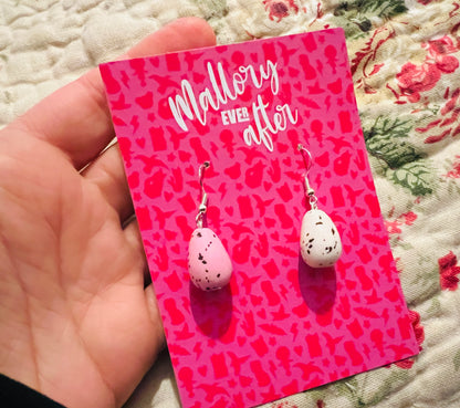 Handmade Mini Egg earrings - choose your colour!