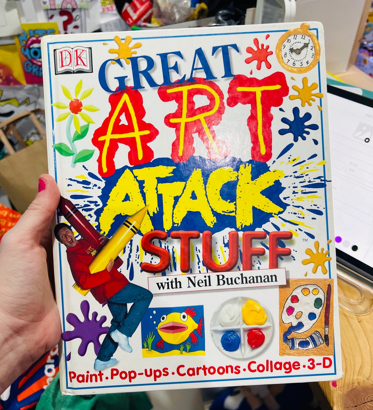 Vintage 90’s Great Art Attack Stuff book