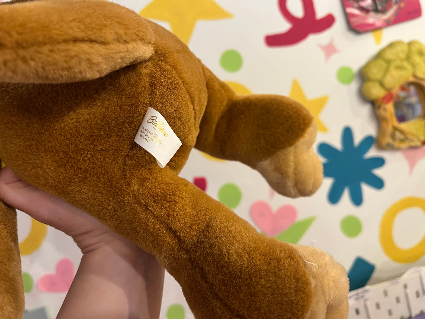 1996 Barker’s Roger Manning /Birthdays soft dog toy