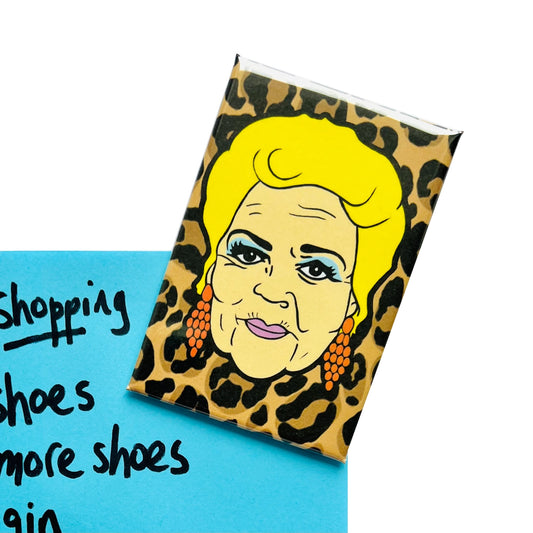 Pat Butcher Leopard Print Inspired Fridge Magnet