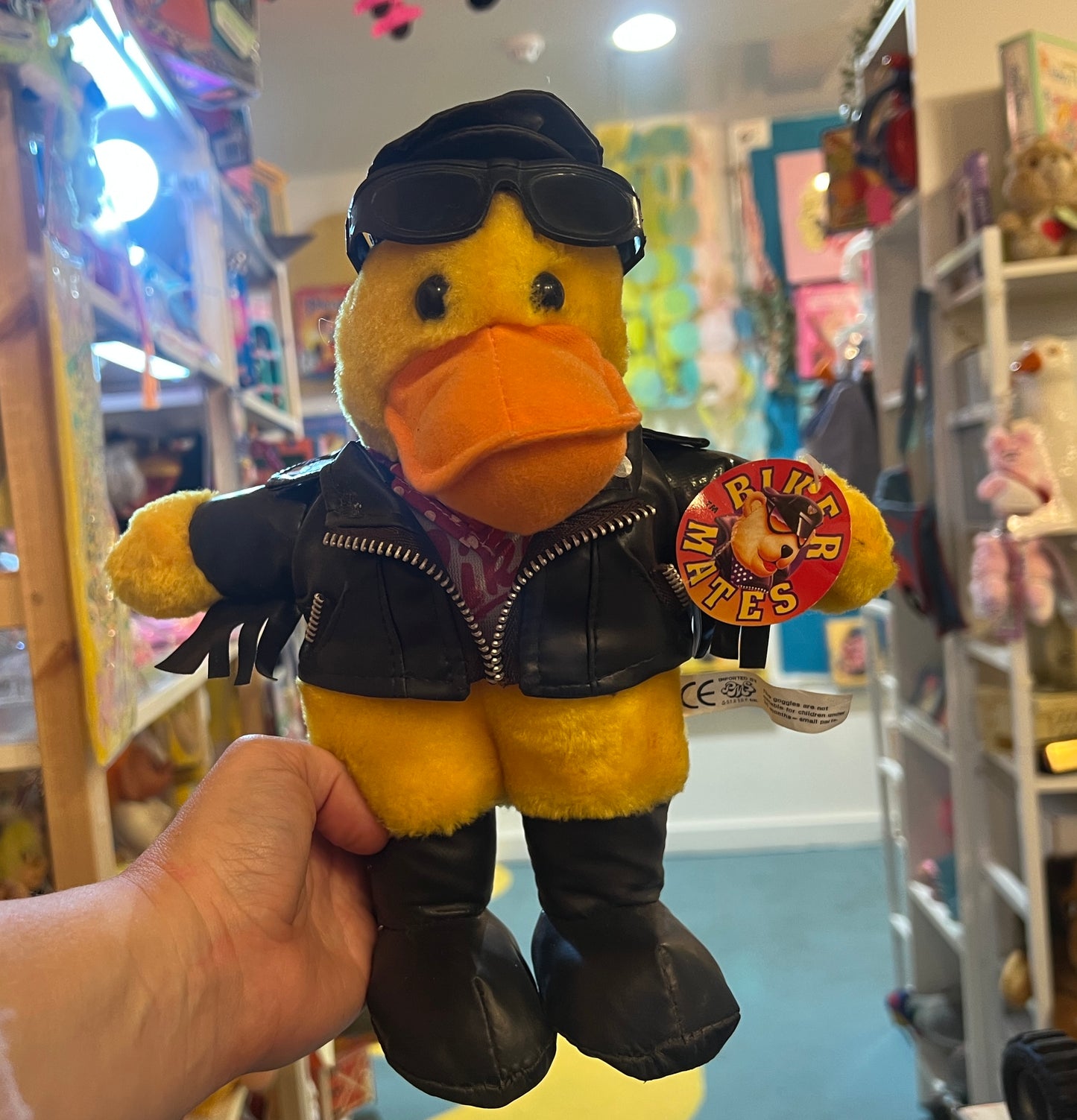 90’s Biker Mates duck plush toy