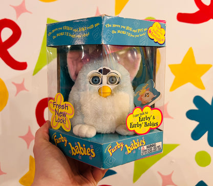 1999 Boxed Baby Blue Furby Baby - Working with voice!