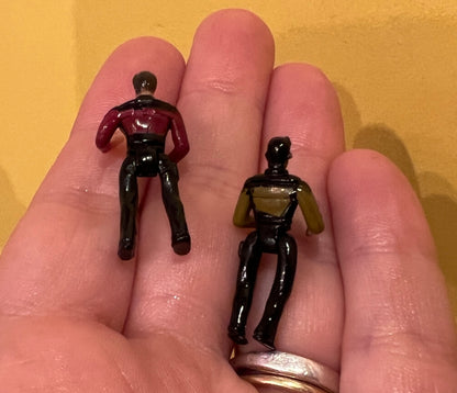 1995 U.S.S Hood Star Trek Playmates set with Riker & Geordi La Forge figure