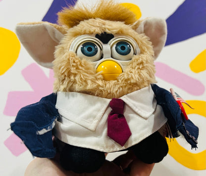 Vintage 2000 President Furby - Working with voice and tag! No eyelashes