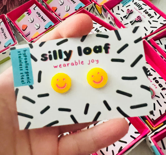 Smile Stud Earrings