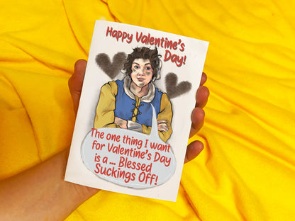 Happy Valentine’s Day - Sucked Off Mary from TV Show Ghosts inspired Card