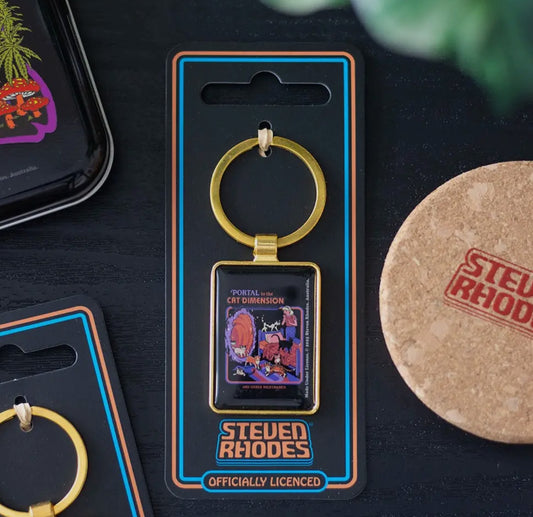 The Cat Dimension Keyring By Steven Rhodes