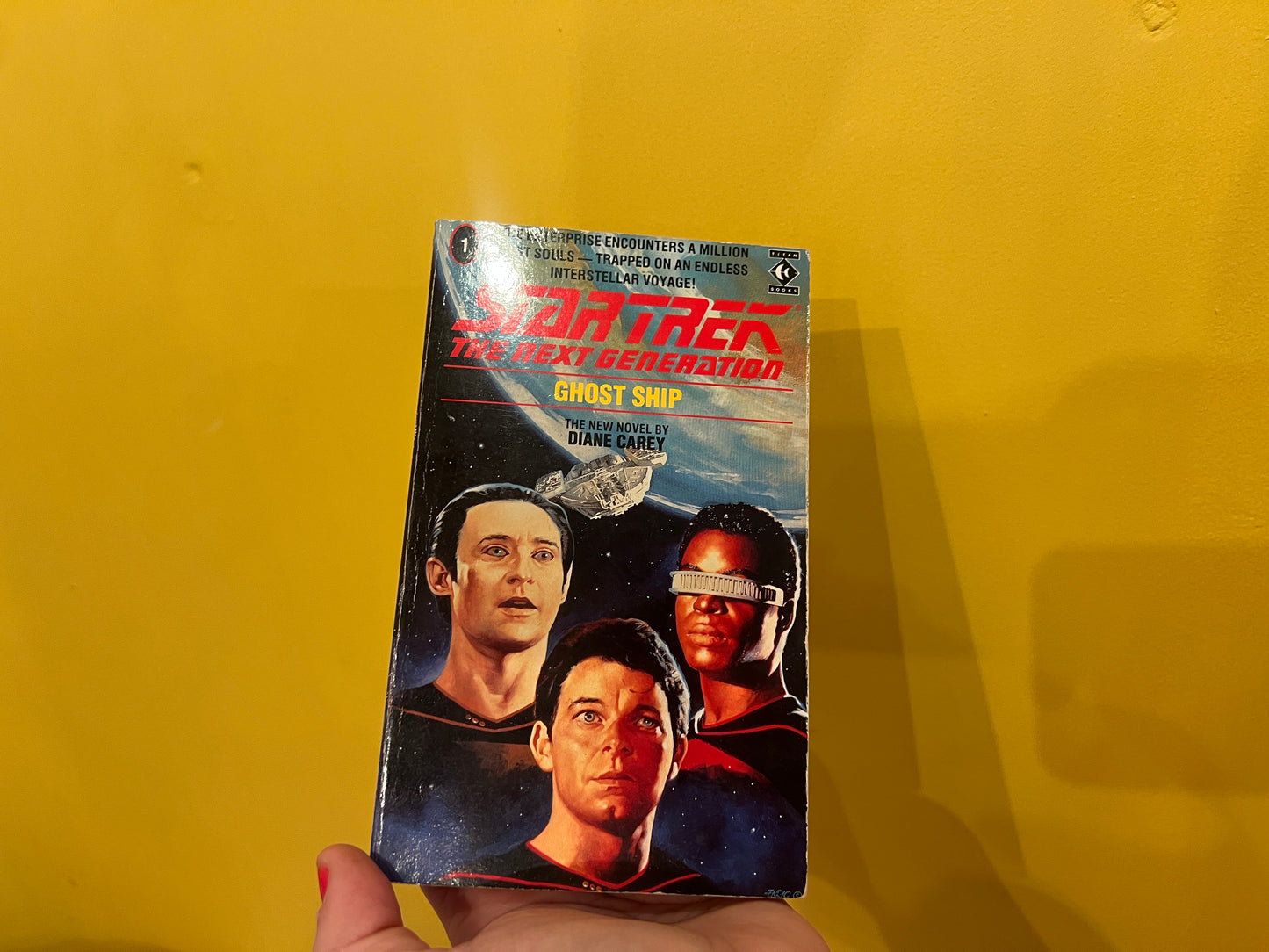 Vintage Star Trek The Next Generation book Slight reader- Ghost Ship