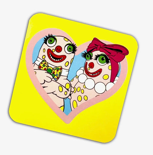 Pink Monsters Drinks Coaster