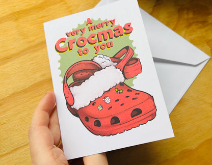 Crocs inspired Christmas card