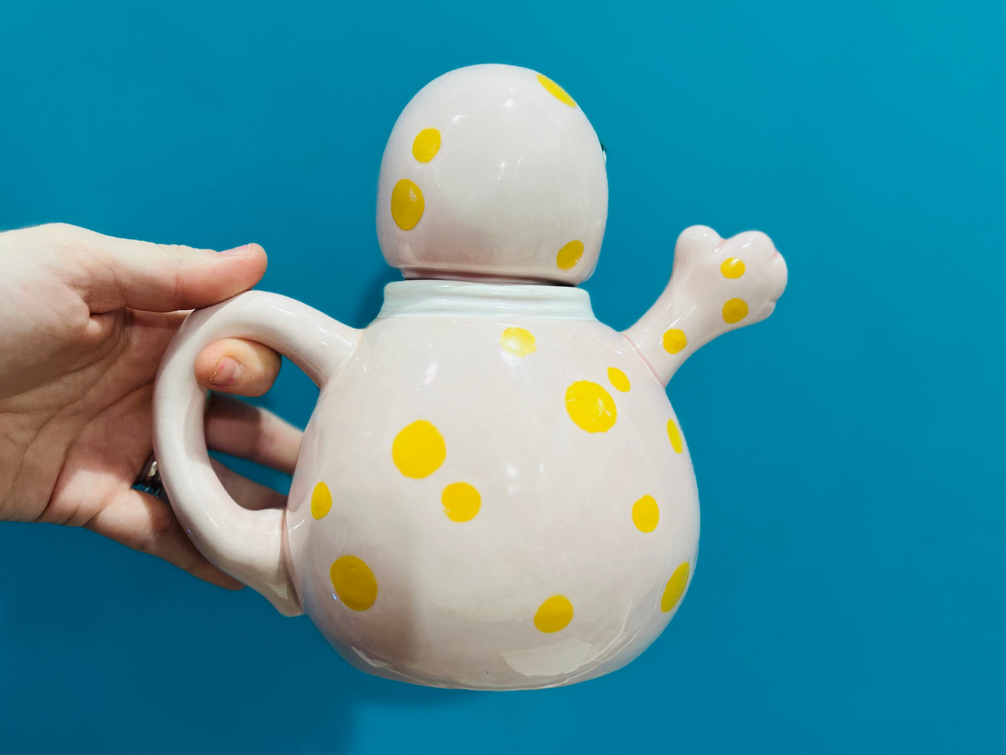 Vintage Mr Blobby teapot