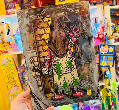 Silent Blobby Hill Inspired A4 Print