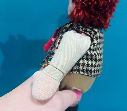 Jim from Rosie & Jim plush beanie rag doll