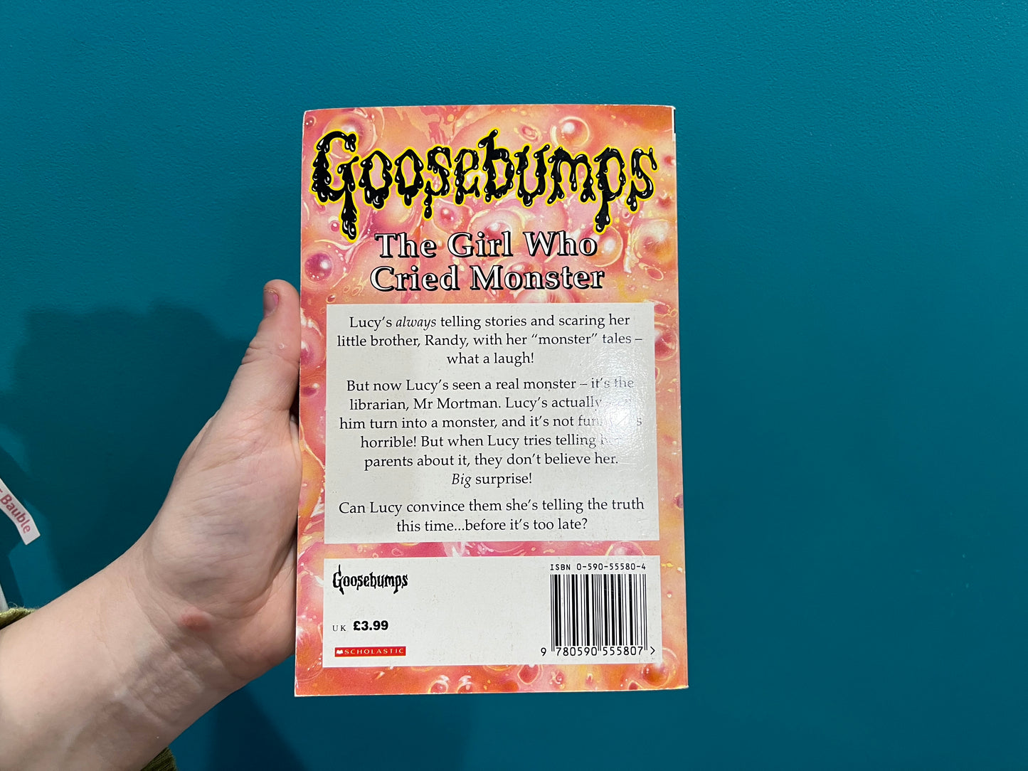 The Girl Who Cried Monster Goosebumps book