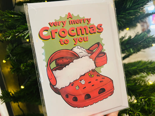 Crocs inspired Christmas card