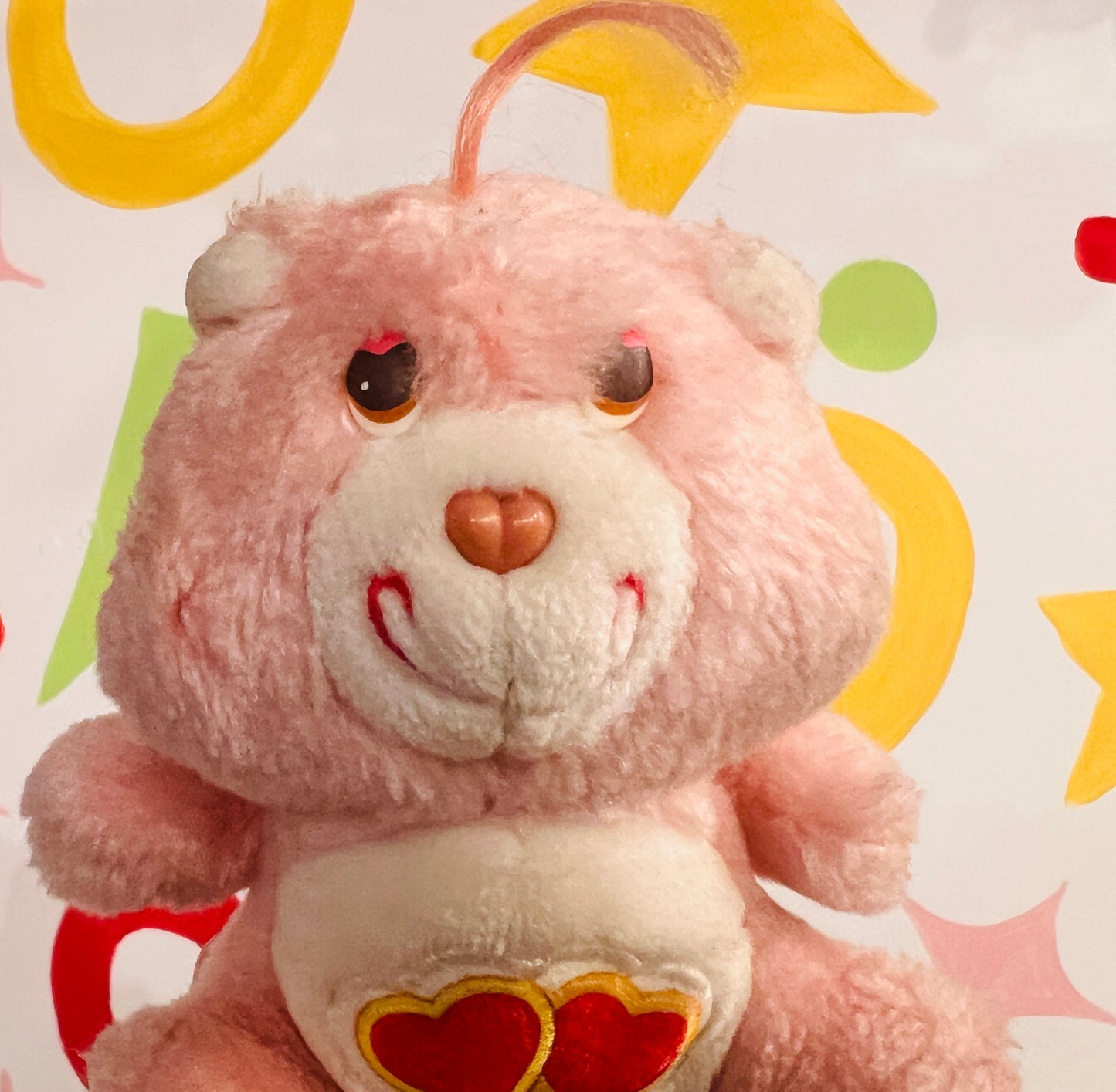 Vintage 1980s Love A Lot Bear Care Bear 6.5” plush