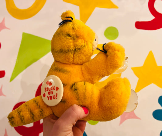 1978 Vintage Dakin Garfield Stuck On You Plush With Suction Cups (faded)