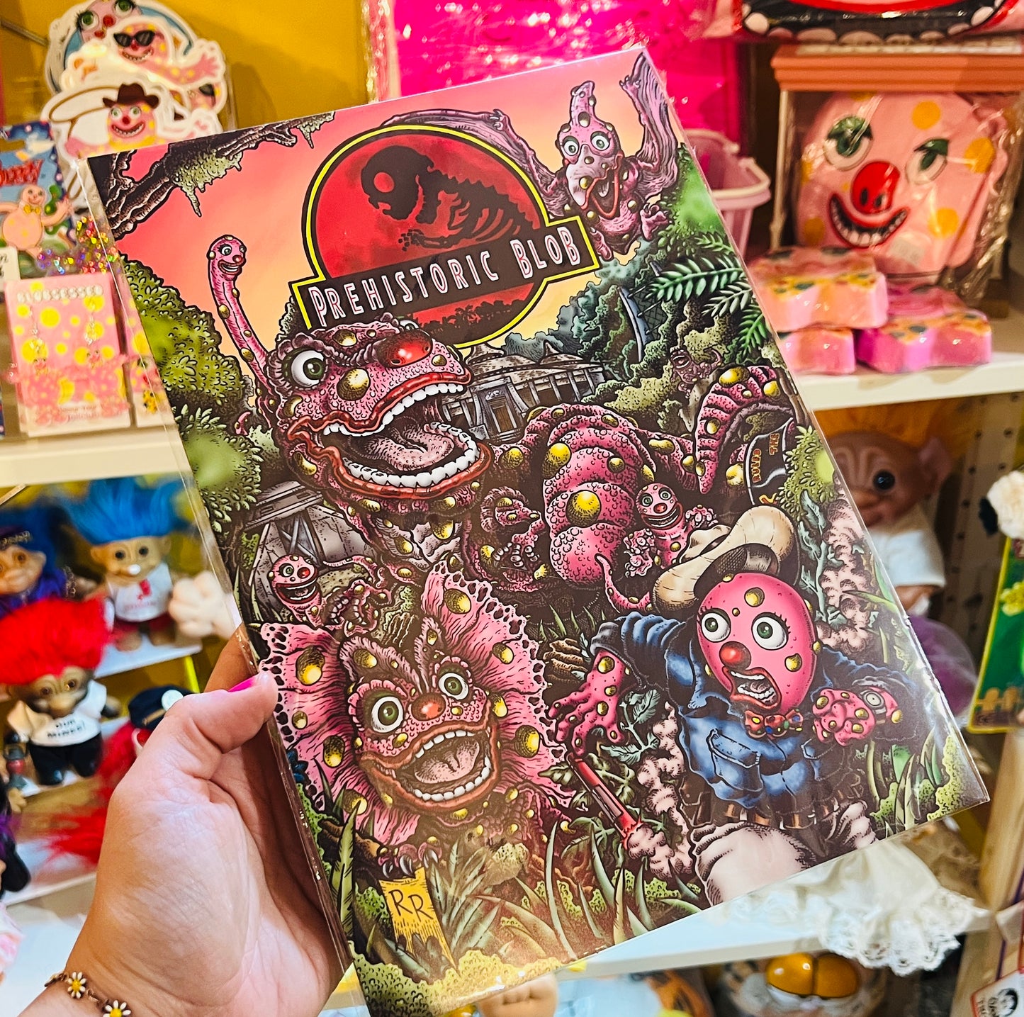Jurassic Park Blobby Inspired A4 Print
