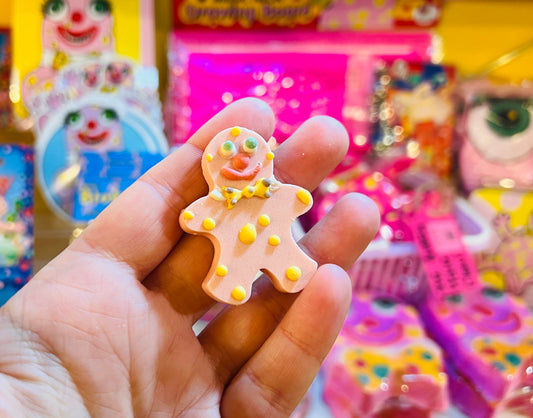 Mr Blobby inspired bag of dog treats by HundHaus x Happi Place