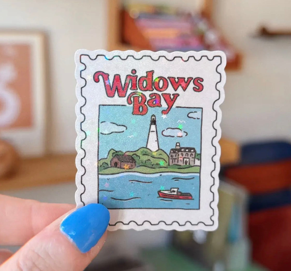 Bay Stamp sparkly vinyl sticker