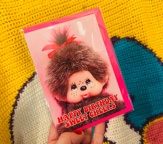 Happy Birthday Sweet Cheeks Card