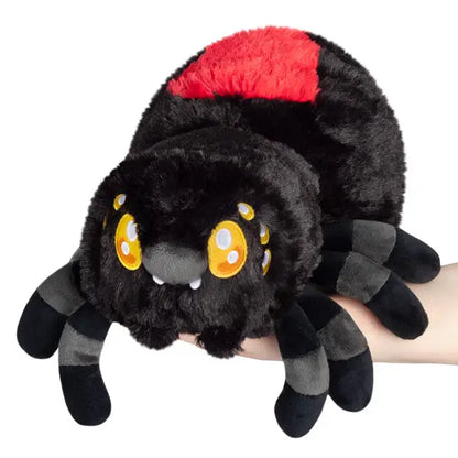Mini Black Widow Spider Squishable Plush