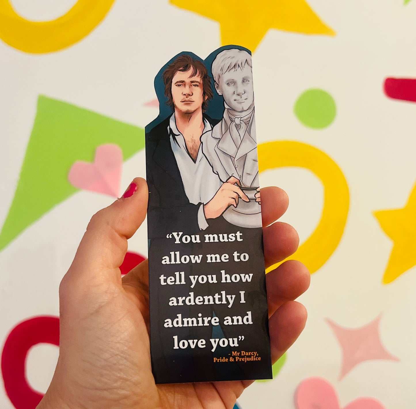Cunk / Pat Butcher / Jane McD / Mr Darcy / Alan P inspired bookmarks