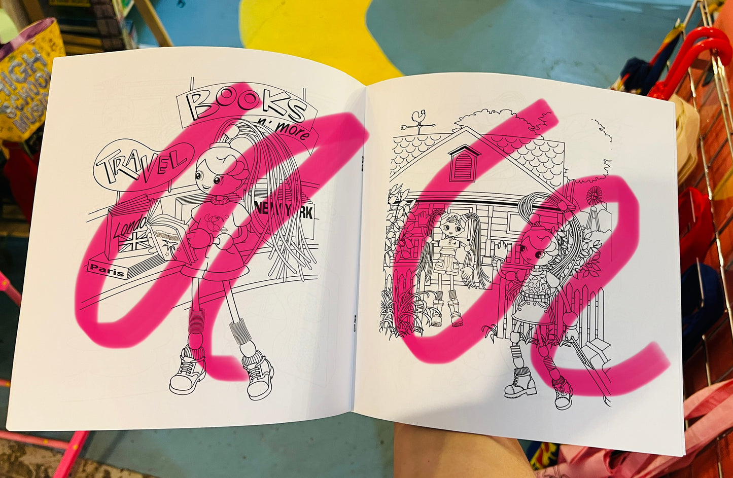 Betty Spaghetty colouring book