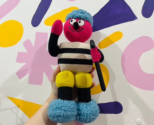 Vintage Bertie Bassett liquorice allsorts plush toy