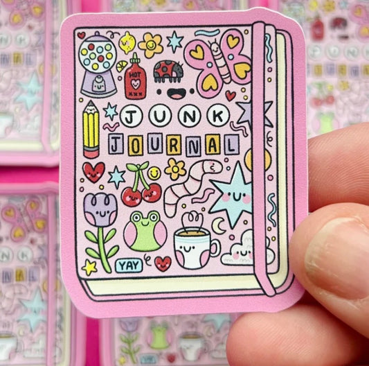 Junk Journal Vinyl Sticker