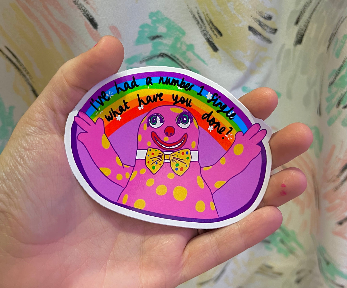 Mr Blobby sassy vinyl sticker