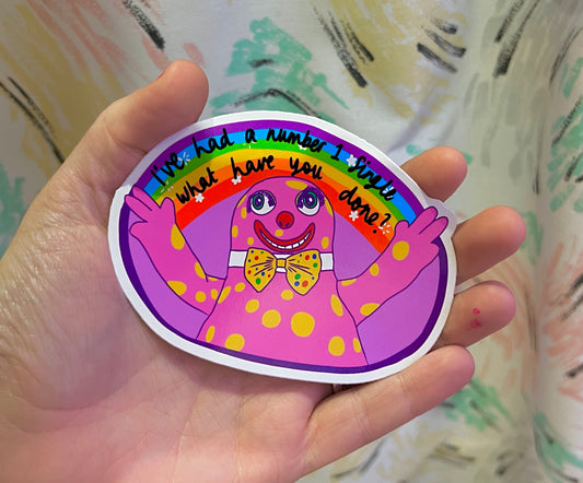 Mr Blobby sassy vinyl sticker