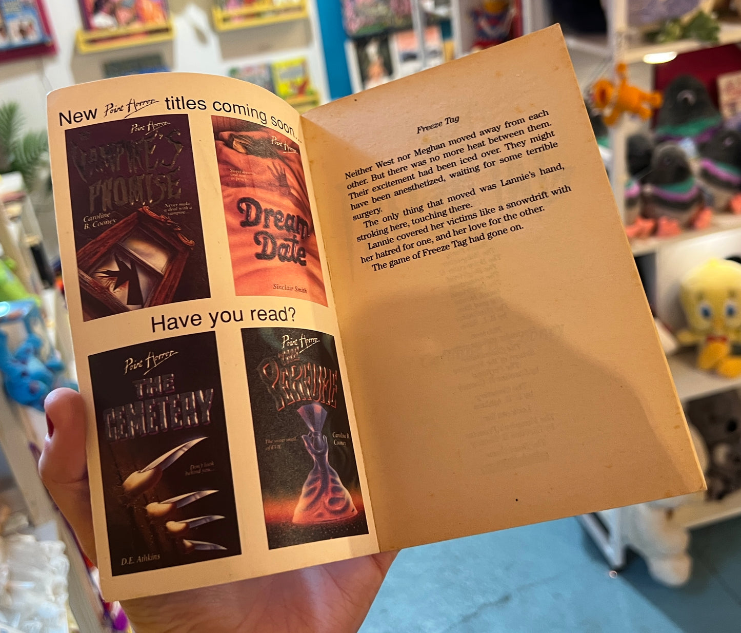 Point Horror Freeze Tag book