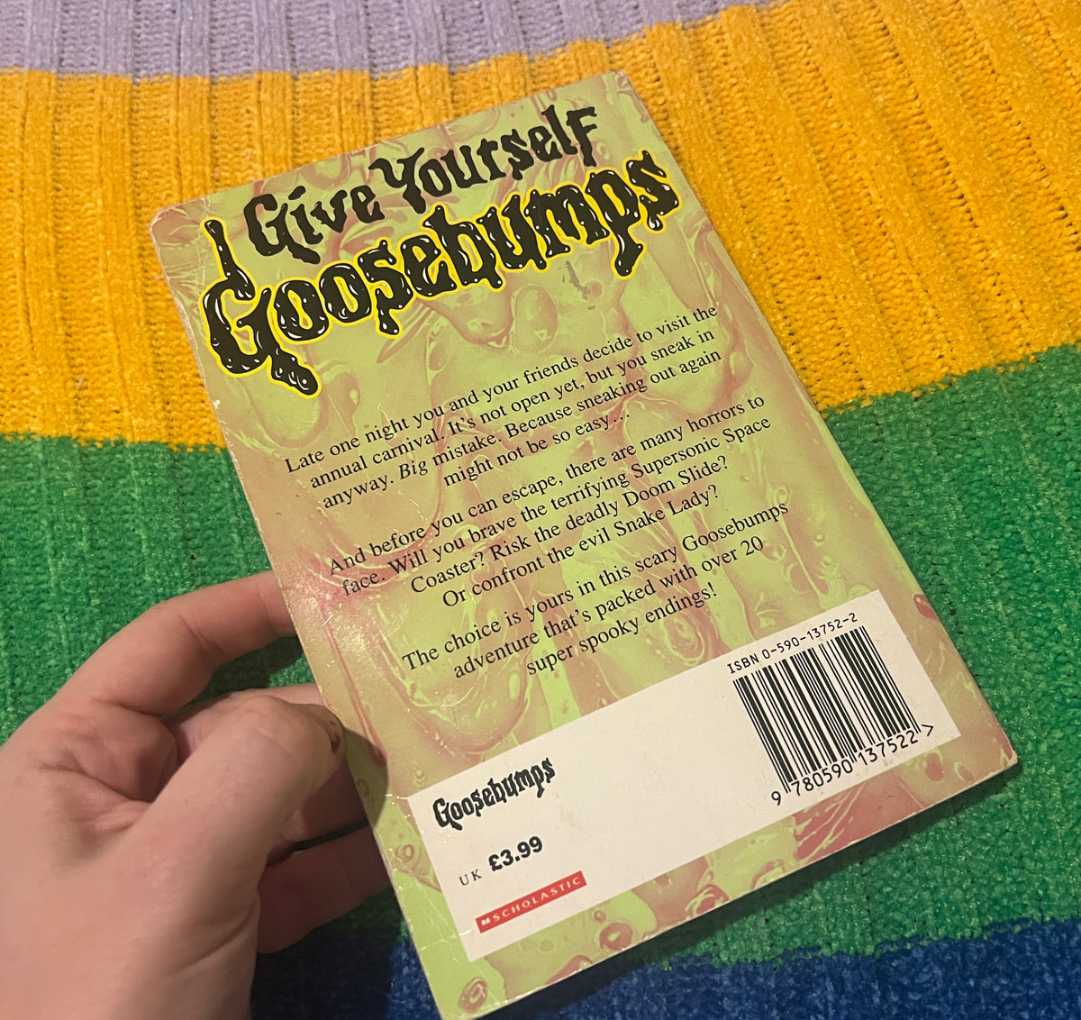 (1) Escape from the Carnival of Horrors Give Yourself Goosebumps book